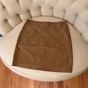 Banana Republic Tan Suede Mini Skirt, Size 2